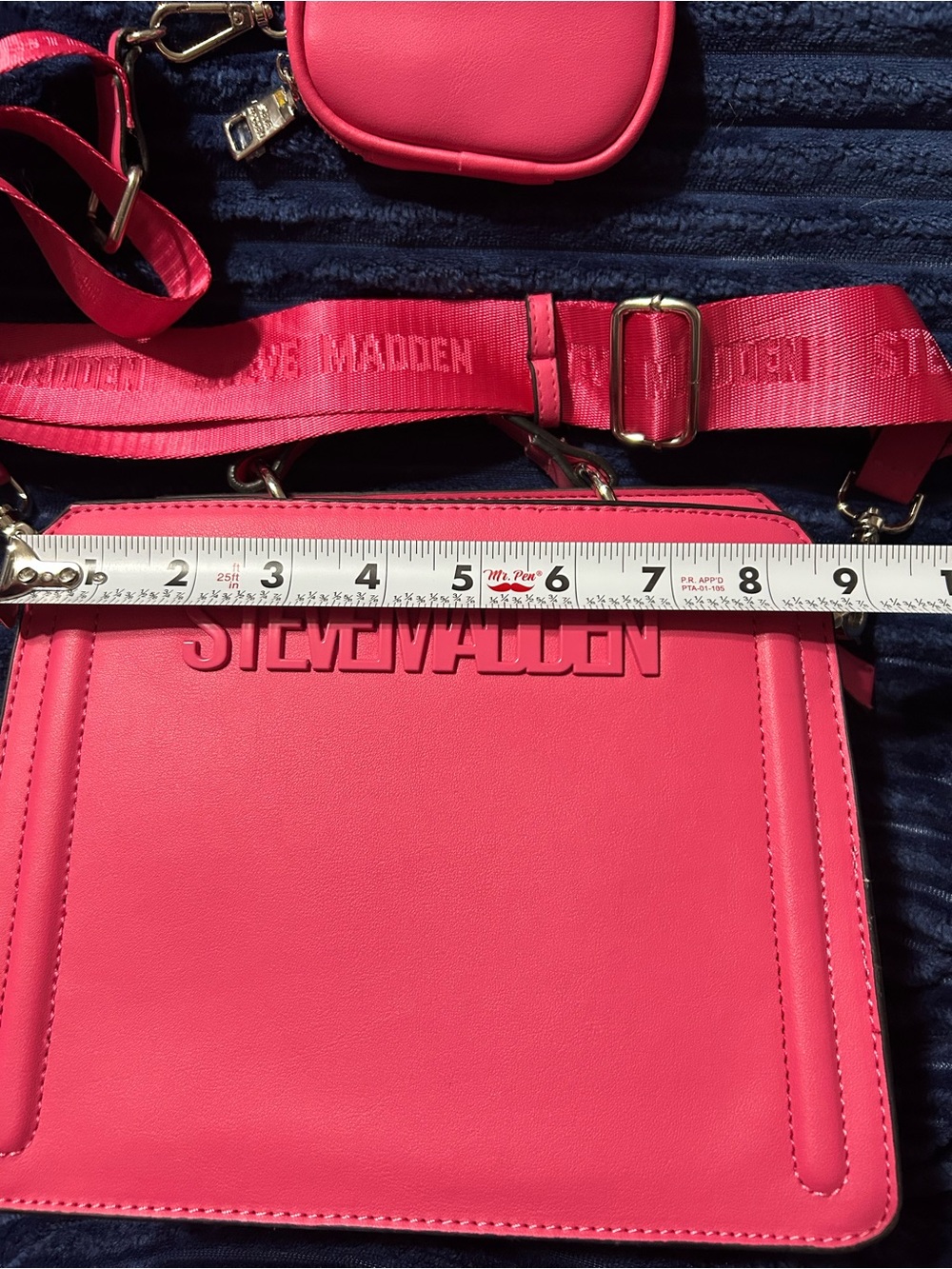 Steve Madden Bevelyn Hot Pink Crossbody Bag - Picture 5 of 16